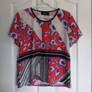 Minkpink Abstract Floral Blouse